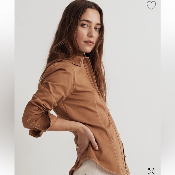Madewell Darted Button-Up Shirt in (Re)generative Chino - Picture 3 of 10